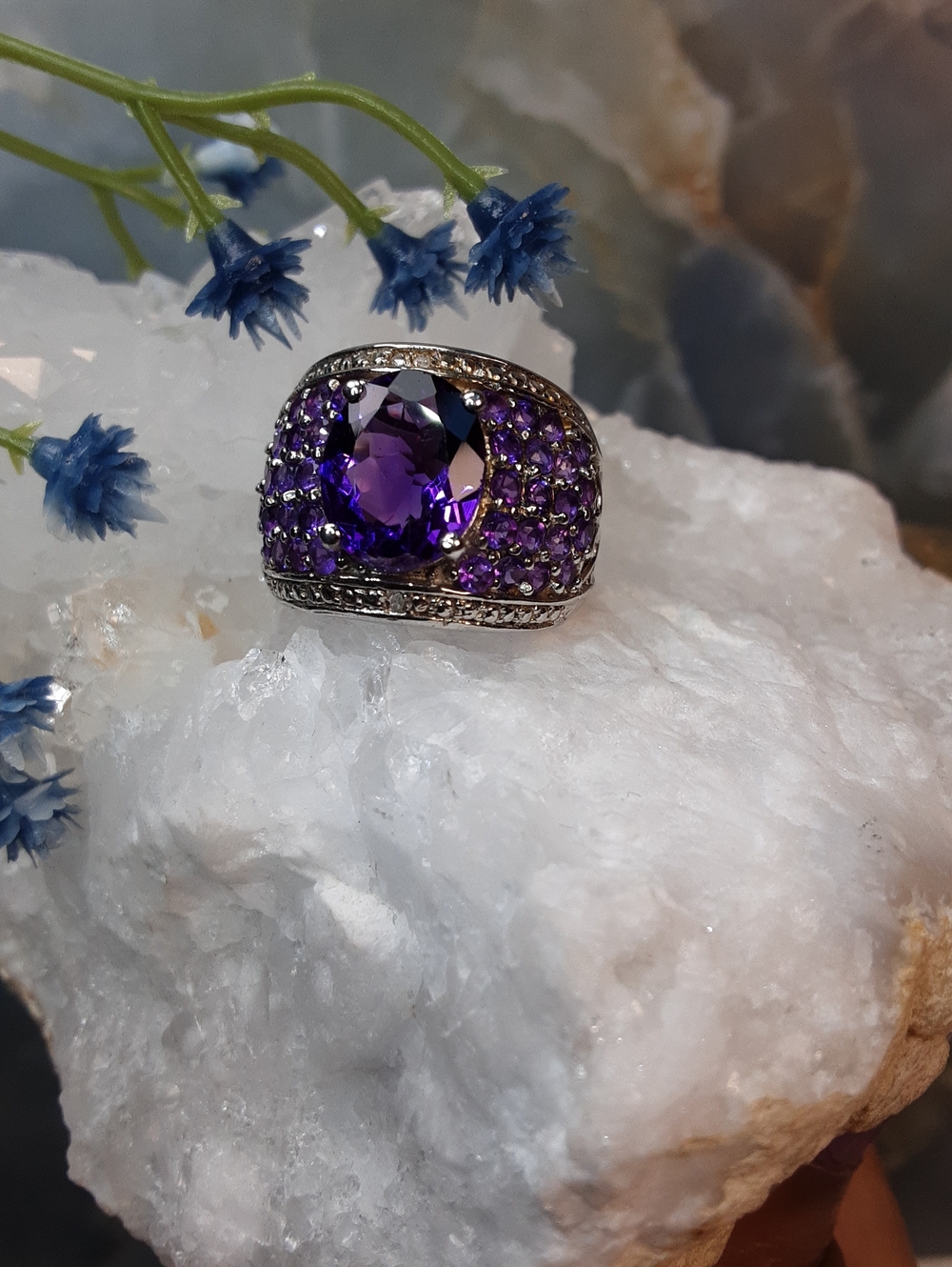 925 Amethyst Ring. PRICE IS FIRM.